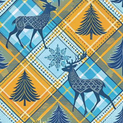 Олени на клетке 1