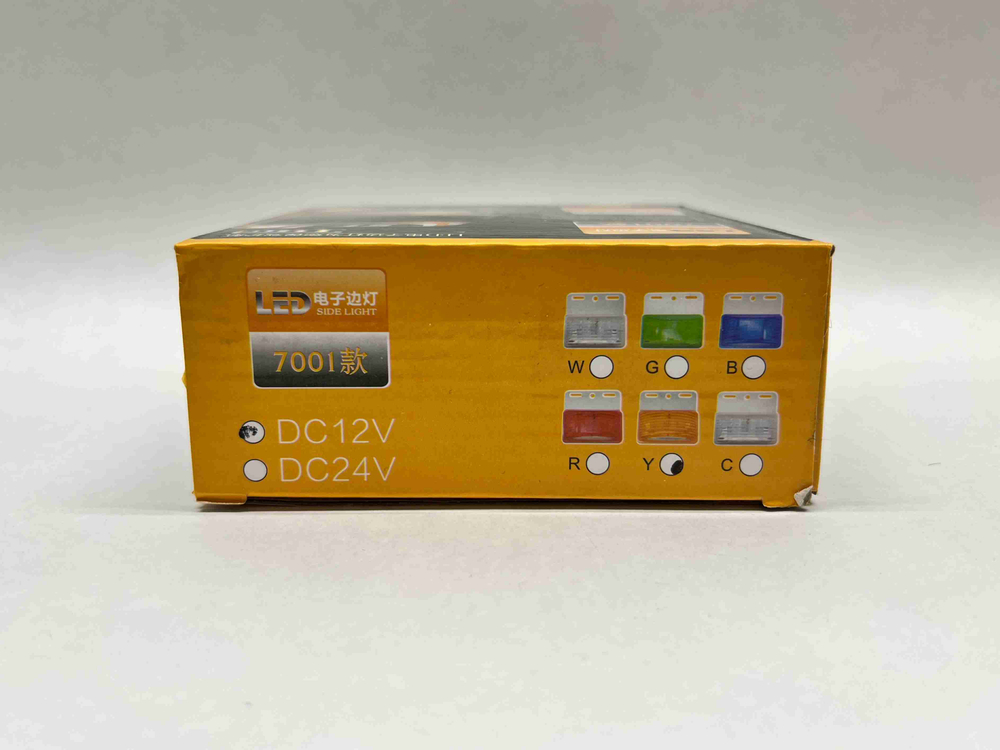 12V / Боковые Светодиодные габаритные фонари, 12 вольт, оранжевый, СмартЛед, №7001 (за 1 шт.) -