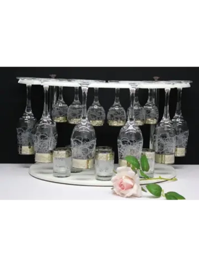 Барный набор 18 предметный с Бокалом