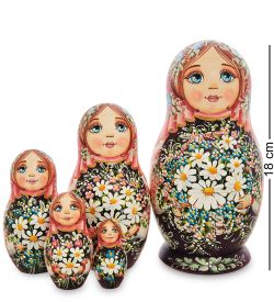 Народные промыслы МР-16/30-A Матрешка 5м «Мария с цветами» бол.