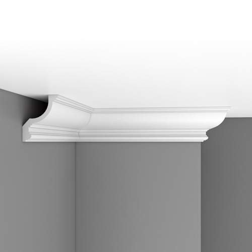 Плинтус потолочный гладкий DECOMASTER 96901F гибкий (150*120*2400мм)