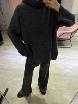 Шерстяной костюм серый