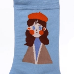 Носки женские «ARTE - Девушка» с рисунком, микс