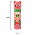 Клей-карандаш «Зверята: кошка, мышка, хрюшка», 9 г, фигурный колпачок, 3 шт./блистер, BRAUBERG KIDS.