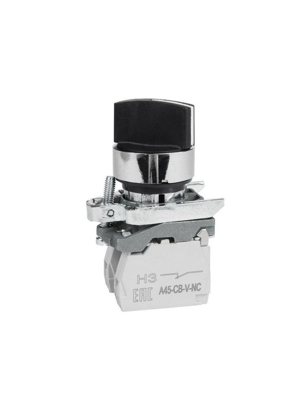 Переключатель OptiSignal D22 C4-S-25 2 положения металл 1НО+1НЗ XB4BD25 КЭАЗ 332171
