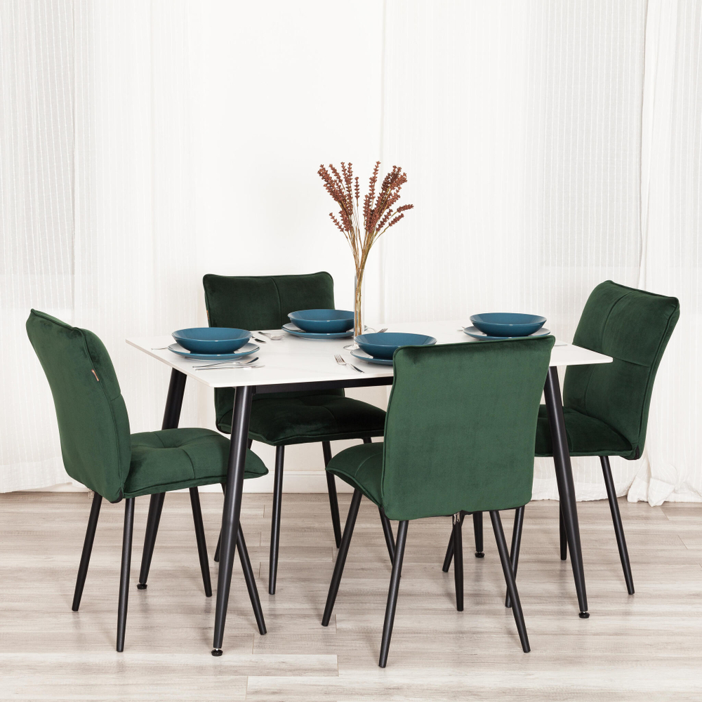 Стул обеденный Sweet LT, велюр, Deep Forest (изумруд), 41х55х88 см