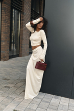 Костюм трикотажный с юбкой