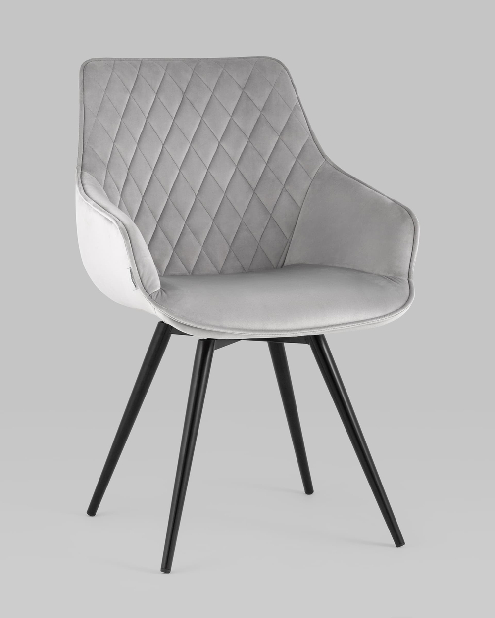 Стул вращающийся Сеул велюр светло-серый