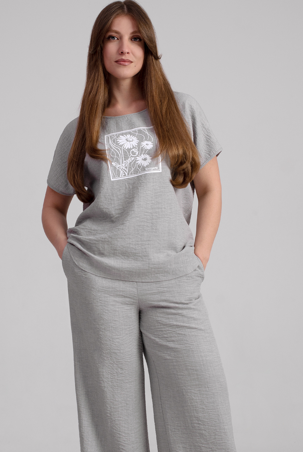 Блузка женская 4652з, серый #514Сер094652з