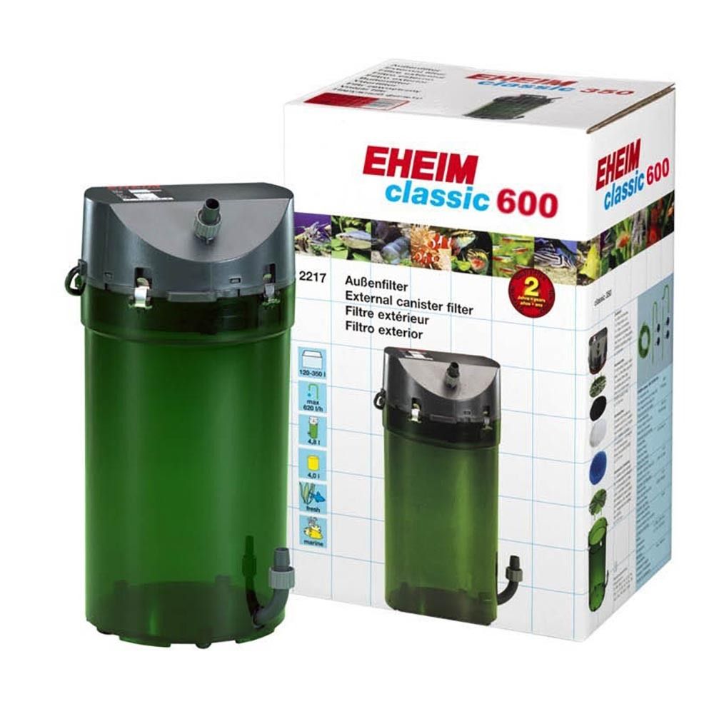 Eheim Classic 600 - фильтр внешний 1000 л/ч (до 600 л) с кранами и губками 2217020
