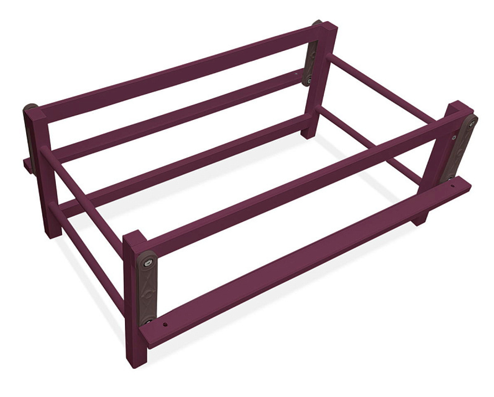 Кроватка детская Lillaland Lilla Aria с маятником Italian Plum