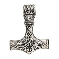 Молот Тора большой - подвеска из мельхиора