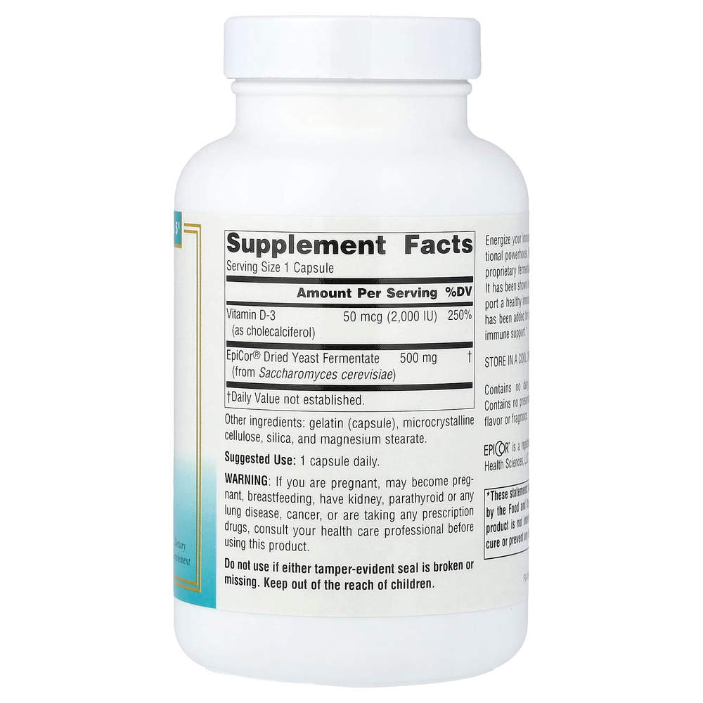 Source Naturals, EpiCor® с витамином D3, 500 мг, 120 капсул