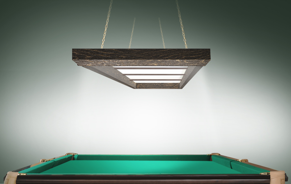 Лампа Evolution 4 секции ПВХ (ширина 600) (Пленка ПВХ Орех светлый,фурнитура золото)