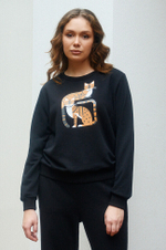 22907 Джемпер женский (черный)