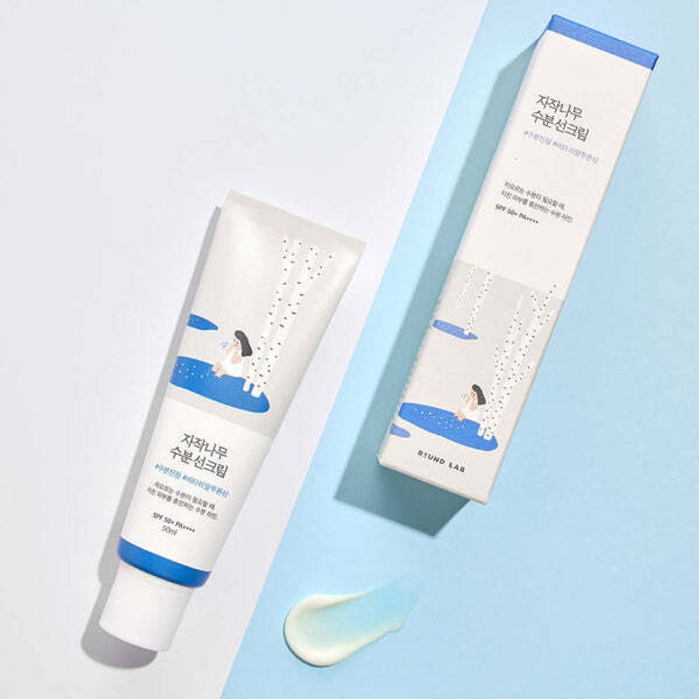 Увлажняющий солнцезащитный крем ROUND LAB Birch Juice Moisturizing Sunscreen SPF50+ PA++++ 50мл