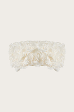 Шляпа, вручную расшитая шелковыми лепестками