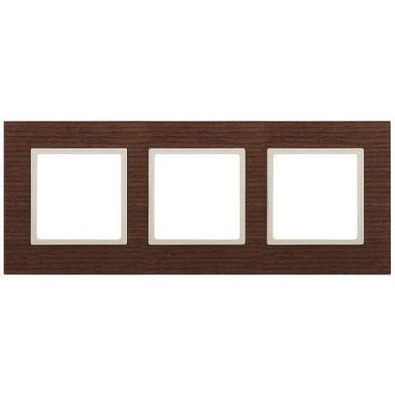 Рамка 3-м 14-5303-09 дерево Elegance дуб+сл. кость ЭРА Б0034580