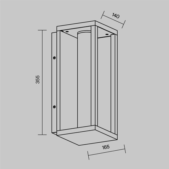 Уличный настенный светодиодный светильник Maytoni Outdoor Expo O480WL-L12B3K