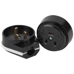 9-802-06 Intro Соединитель электрический 2P+E (СЭ.РВШ32-001), 32А-250В, ОУ, карболит | Intro