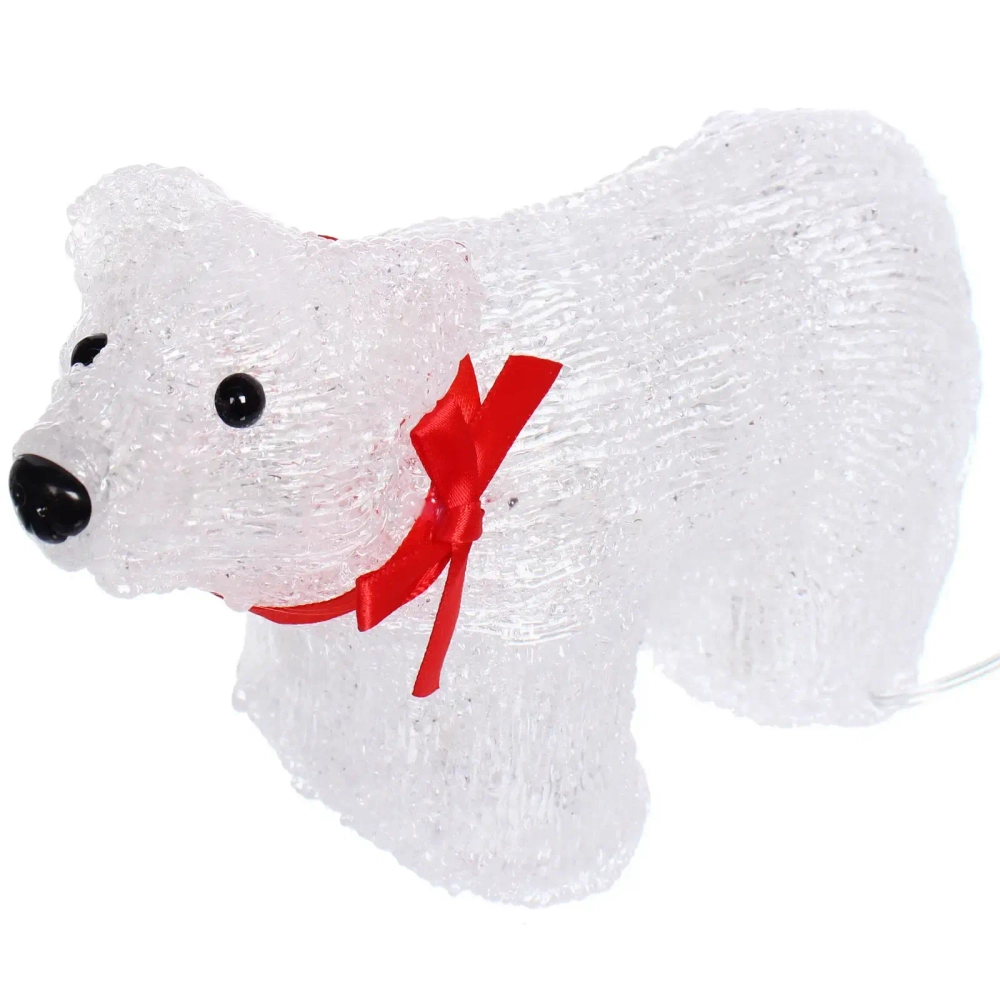 Фигура светодиодная «Снежный мишка» 21,5*9*12 см, 20 ламп LED, авторежим, 220V, Белый