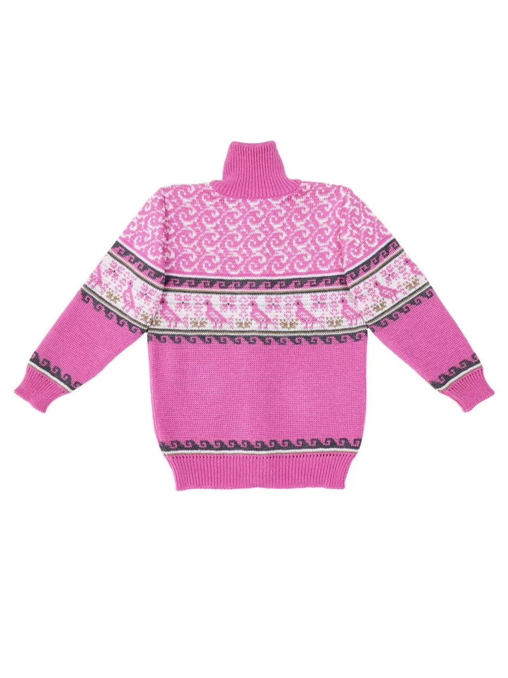 Кофта вязаная на молнии " Птичка"