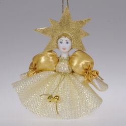 Ёлочная игрушка "Девочка-звёздочка"