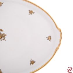 Блюдо овальное Queen's Crown Золотая роза 37 см