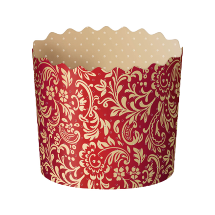 Форма бумажная КУЛИЧ PRE70/60 Флора красная 2000шт (20х100шт), шт