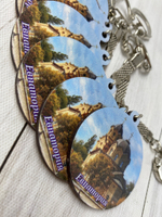 брелок с видами городов