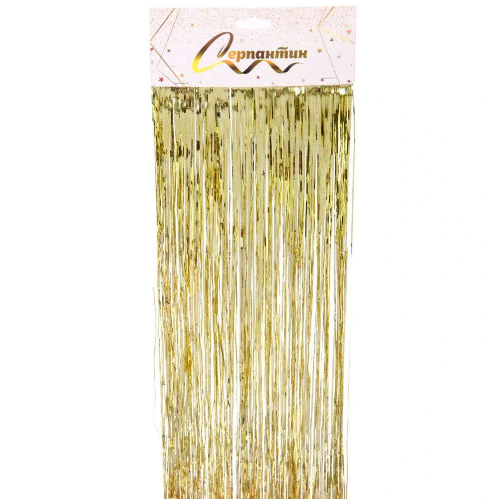Дождик 2 м «Глянцевый стиль», золото