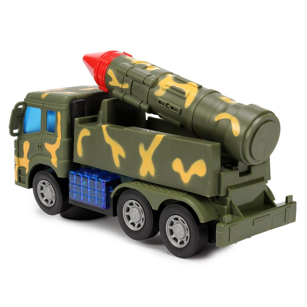 Машина Военная на бат. 24см, коробка 107-6