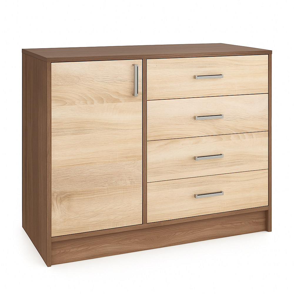 Комод большой Катрин 6, ясень шимо/дуб сонома