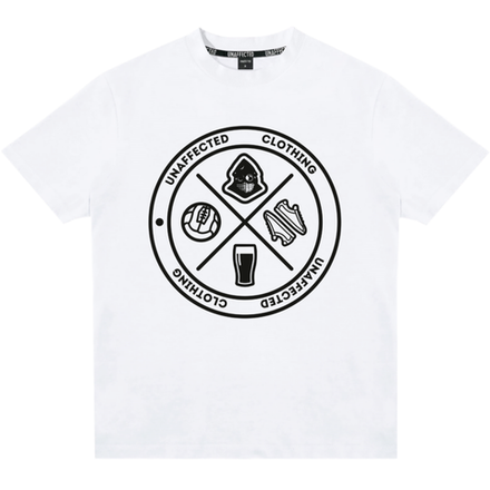 Футболка UNAFFECTED Круг Белый