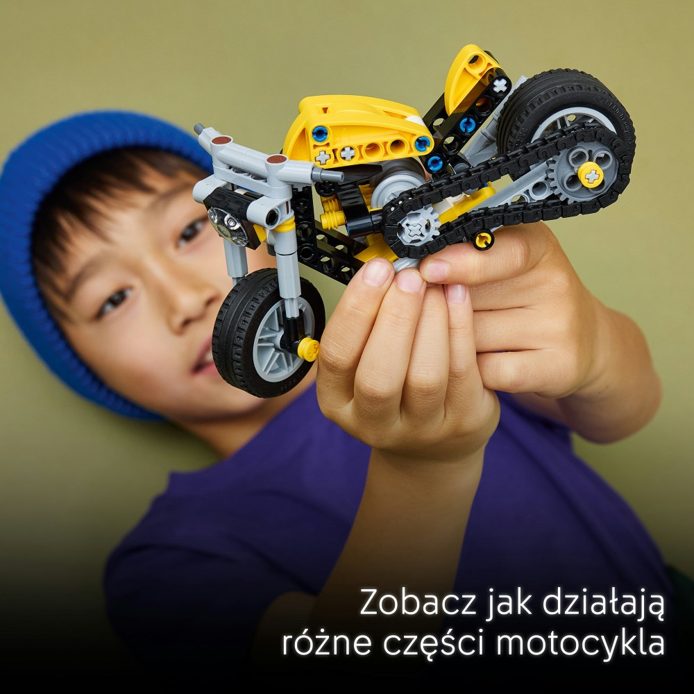 Конструктор LEGO Technic 42225 Жёлтый мотоцикл арт. 42225 151 дет — фото 14