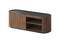 Тумба Lagom под ТВ 2 ящика 2 полки ширина 140 см (орех, черный)