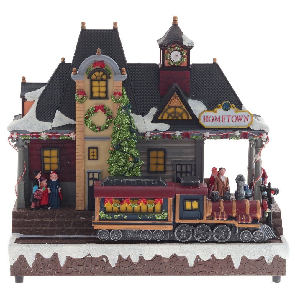 GAEM Фигурка декоративная "Рождество" (4 мелодии, подсвет, движ, 3xAA н/п, +USB), L32 W15,5 H28 см