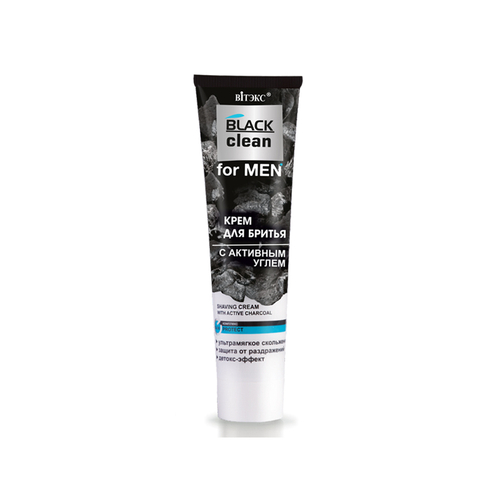 Витэкс BLACK CLEAN FOR MEN КРЕМ ДЛЯ БРИТЬЯ с активным углем 100 мл