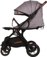 Прогулочная коляска luxmom 609 Серый текстиль