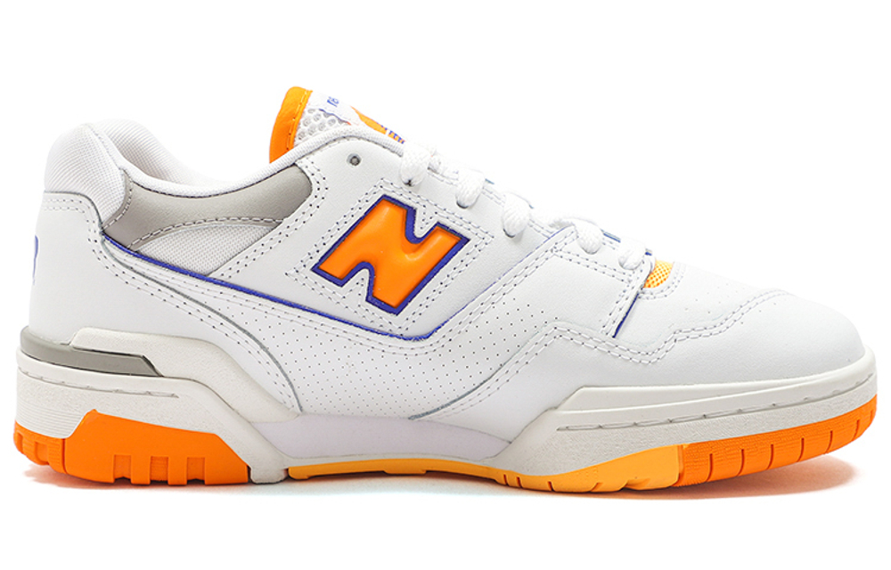 New Balance NB 550 Vintage Basketball Shoes White and Yellow