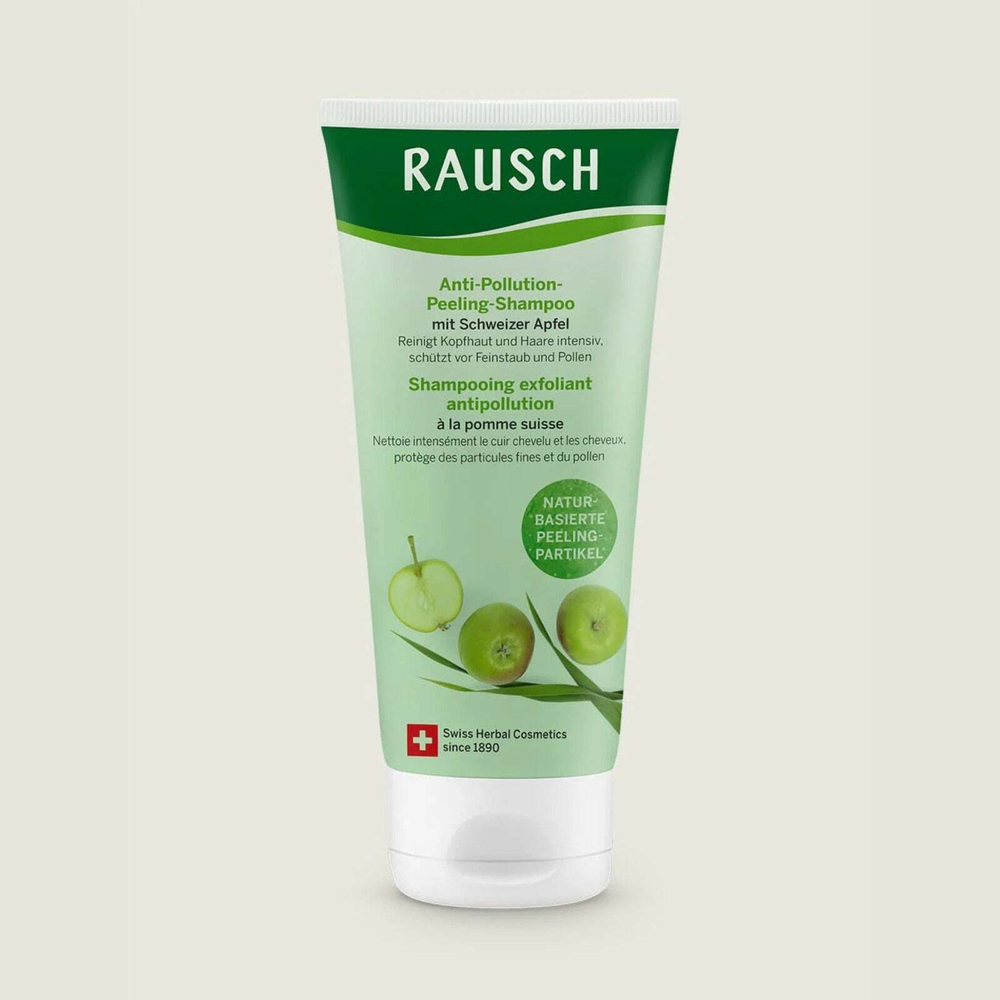 Шампунь-пилинг для защиты волос с яблоком Rausch Anti-Pollution Peeling Shampoo with Swiss Apple 200 мл