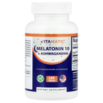 Vitamatic, Мелатонин 10 + ашваганда, 120 таблеток