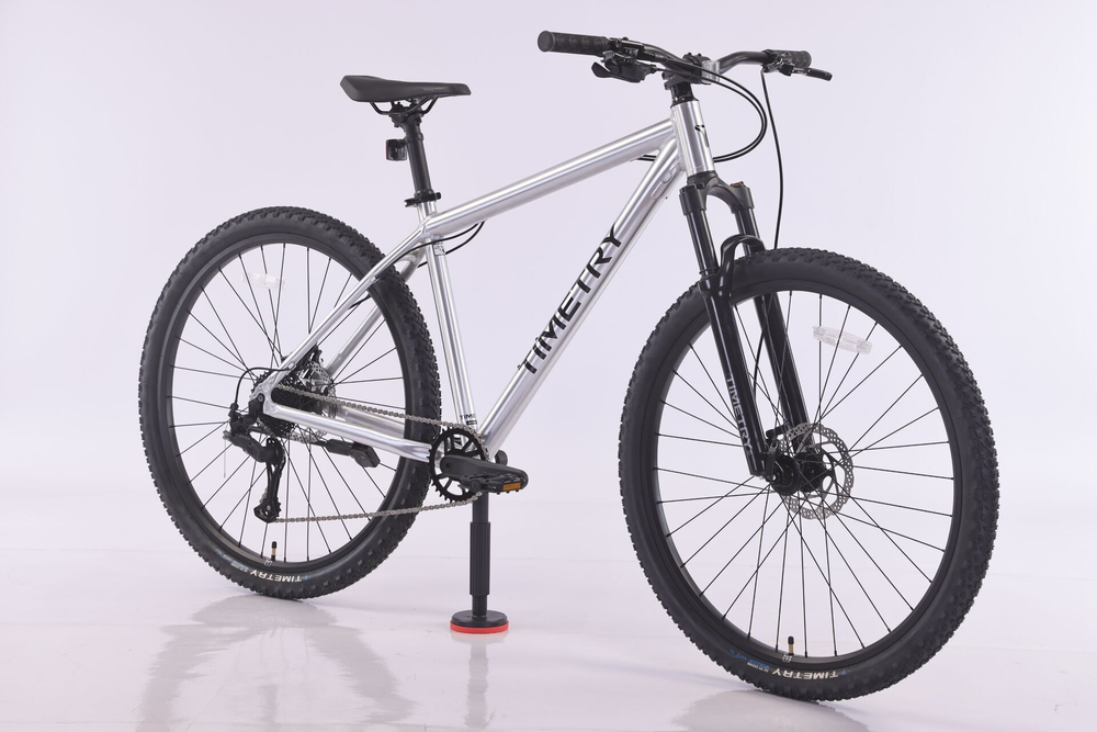Велосипед 26" TIMETRY TT804 9ск. серебристый черный