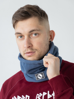 Снуд флисовый серо-голубой Город Горький