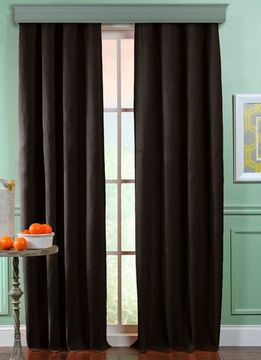 Длинные шторы под  лён Oxford (венге)