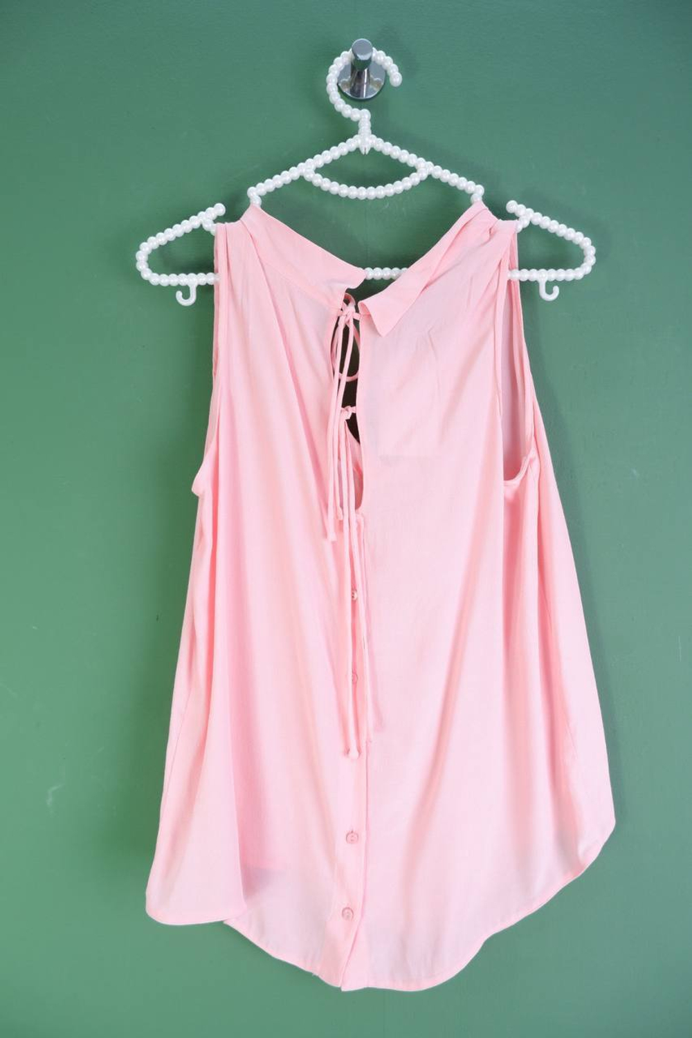 Топ Zara персикового цвета, маркировка XS, визуально 42 размер