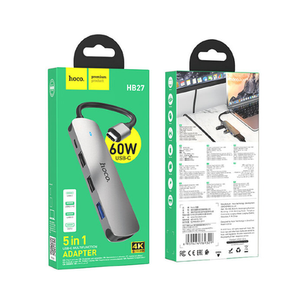 HB27 Type-C multi-function converter(HDTV+USB3.0+USB2.0*2+PD)