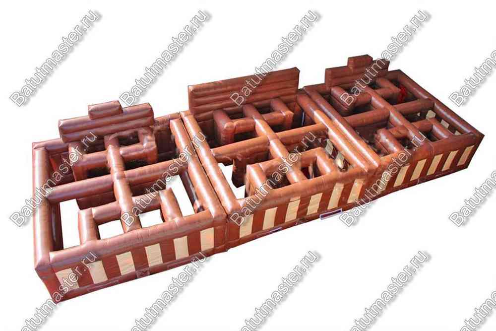 Надувной лабиринт "Вестерн", 18*6*3,6 м