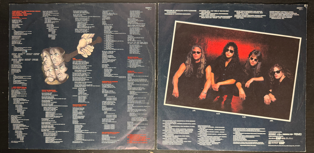 Metallica - ...And Justice For All 2LP (Голландия 1988г.)