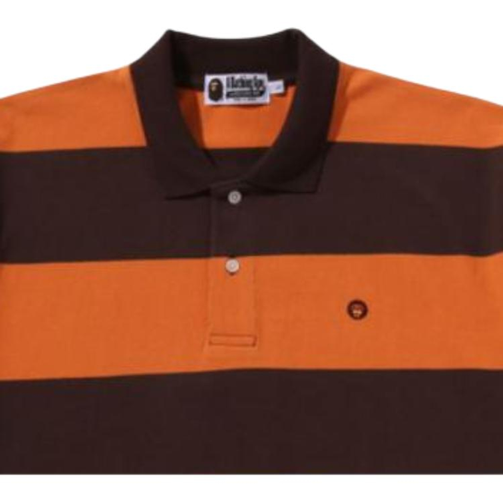 A Bathing Ape Bathing Ape Ss26 Polo Shirts Cotton Moderate Regular Stripes Summer 0zxpom001121q
